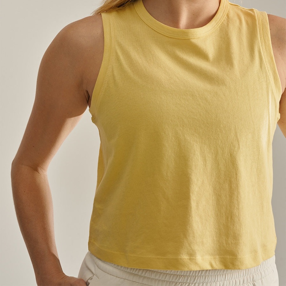 Outdoor Voices OVE, Everyday Cropped Tank CL Yellow